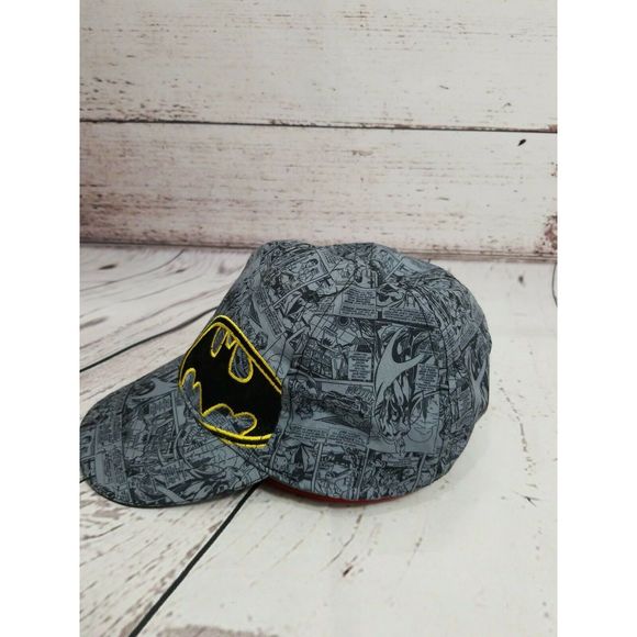 ⭐⭐SOLDFA⭐⭐ Batman Hat Cap TM Grey Neon - Picture 2 of 6